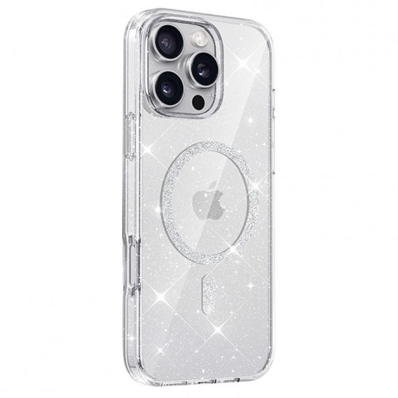 Чохол TPU Eclipse Sparkle Magnetic Fit для Apple iPhone 16 Pro Max (6.9") Clear Чохол TPU Eclipse Sparkle Magnetic Fit для Apple iPhone 16 Pro Max (6.9") Clear