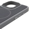 Чохол PC Textile Hybrid with Magnetic Fit для Apple iPhone 16 Pro Max (6.9") Grey / Black