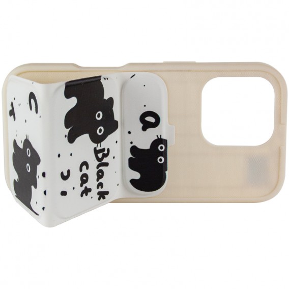 Чохол TPU Panel Stand для Apple iPhone 16 Pro Max (6.9") Black Cat Чохол TPU Panel Stand для Apple iPhone 16 Pro Max (6.9") Black Cat
