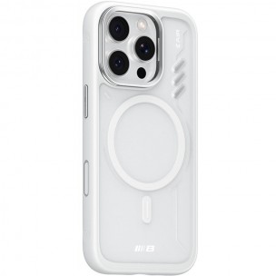 TPU+PC чехол Blueo Frosted Heat Dissip. with MagSafe для Apple iPhone 16 Pro Max (6.9") Белый / White