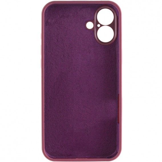 Чохол Silk Full Camera Protective (AA) NO LOGO для Apple iPhone 17 (6.3") Бордовий / Plum Чохол Silk Full Camera Protective (AA) NO LOGO для Apple iPhone 17 (6.3") Бордовий / Plum