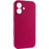 Чехол Silk Full Camera Protective (AA) NO LOGO для Apple iPhone 17 (6.3") Красный / Rose Red