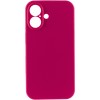 Чехол Silk Full Camera Protective (AA) NO LOGO для Apple iPhone 17 (6.3") Красный / Rose Red