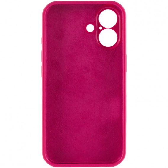 Чехол Silk Full Camera Protective (AA) NO LOGO для Apple iPhone 17 (6.3") Красный / Rose Red Чехол Silk Full Camera Protective (AA) NO LOGO для Apple iPhone 17 (6.3") Красный / Rose Red