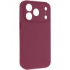 Чехол Silk Full Camera Protective (AA) NO LOGO для Apple iPhone 17 Pro (6.3") Бордовый / Plum