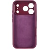 Чехол Silk Full Camera Protective (AA) NO LOGO для Apple iPhone 17 Pro (6.3") Бордовый / Plum
