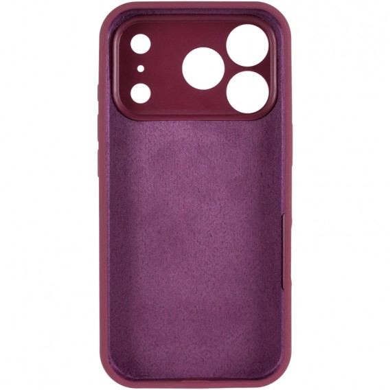 Чехол Silk Full Camera Protective (AA) NO LOGO для Apple iPhone 17 Pro (6.3") Бордовый / Plum Чехол Silk Full Camera Protective (AA) NO LOGO для Apple iPhone 17 Pro (6.3") Бордовый / Plum