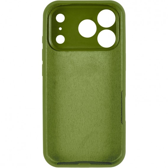 Чохол Silk Full Camera Protective (AA) NO LOGO для Apple iPhone 17 Pro (6.3") Зелений / Dark Olive Чохол Silk Full Camera Protective (AA) NO LOGO для Apple iPhone 17 Pro (6.3") Зелений / Dark Olive