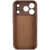 Чехол Silk Full Camera Protective (AA) NO LOGO для Apple iPhone 17 Pro (6.3") Коричневый / Brown
