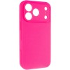Чохол Silk Full Camera Protective (AA) NO LOGO для Apple iPhone 17 Pro (6.3") Рожевий / Barbie pink