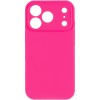 Чохол Silk Full Camera Protective (AA) NO LOGO для Apple iPhone 17 Pro (6.3") Рожевий / Barbie pink
