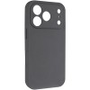 Чохол Silk Full Camera Protective (AA) NO LOGO для Apple iPhone 17 Pro (6.3") Сірий / Dark Gray