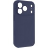 Чехол Silk Full Camera Protective (AA) NO LOGO для Apple iPhone 17 Pro (6.3") Темно-синий / Midnight blue