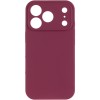 Чехол Silk Full Camera Protective (AA) NO LOGO для Apple iPhone 17 Pro Max (6.9") Бордовый / Plum