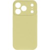 Чехол Silk Full Camera Protective (AA) NO LOGO для Apple iPhone 17 Pro Max (6.9") Желтый / Mellow Yellow