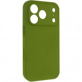 Силиконовый чехол для iPhone 18 Pro Max / 17 Pro Max Silk Full Camera Protective, силикон, темно-зеленый / Dark Olive