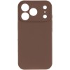 Чехол Silk Full Camera Protective (AA) NO LOGO для Apple iPhone 17 Pro Max (6.9") Коричневый / Brown