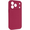 Чехол Silk Full Camera Protective (AA) NO LOGO для Apple iPhone 17 Pro Max (6.9") Красный / Rose Red