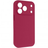 Силиконовый чехол для iPhone 18 Pro Max / 17 Pro Max Silk Full Camera Protective, силикон, красный / Rose Red