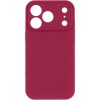 Чехол Silk Full Camera Protective (AA) NO LOGO для Apple iPhone 17 Pro Max (6.9") Красный / Rose Red