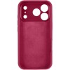Чехол Silk Full Camera Protective (AA) NO LOGO для Apple iPhone 17 Pro Max (6.9") Красный / Rose Red