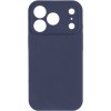 Чехол Silk Full Camera Protective (AA) NO LOGO для Apple iPhone 17 Pro Max (6.9") Темно-синий / Midnight blue