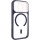 Чохол TPU+PC GETMAN Moon Clear with MagSafe для Apple iPhone 17 Pro (6.3") Blue