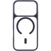 Чохол TPU+PC GETMAN Moon Clear with MagSafe для Apple iPhone 17 Pro (6.3") Blue