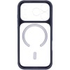 Чохол TPU+PC GETMAN Moon Clear with MagSafe для Apple iPhone 17 Pro (6.3") Blue