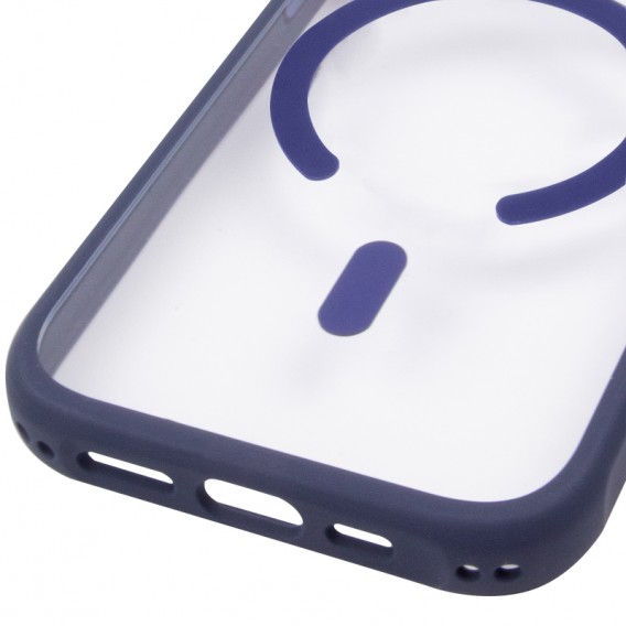 Чохол TPU+PC GETMAN Moon Clear with MagSafe для Apple iPhone 17 Pro (6.3") Blue Чохол TPU+PC GETMAN Moon Clear with MagSafe для Apple iPhone 17 Pro (6.3") Blue