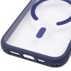 Чохол TPU+PC GETMAN Moon Clear with MagSafe для Apple iPhone 17 Pro Max (6.9") Blue