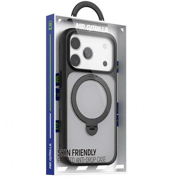 TPU+PC чохол Blueo Skin Friendly 360 with MagSafe для Apple iPhone 17 Pro Max / 18 Pro Max (6.9") Black TPU+PC чохол Blueo Skin Friendly 360 with MagSafe для Apple iPhone 17 Pro Max / 18 Pro Max (6.9") Black