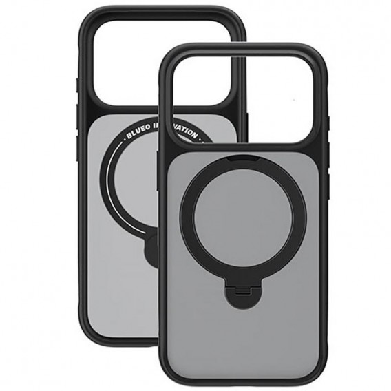 TPU+PC чохол Blueo Skin Friendly 360 with MagSafe для Apple iPhone 17 Pro Max / 18 Pro Max (6.9") Black TPU+PC чохол Blueo Skin Friendly 360 with MagSafe для Apple iPhone 17 Pro Max / 18 Pro Max (6.9") Black