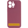 Чохол Silk Full Camera Protective (AA) NO LOGO для Apple iPhone 17 Air (6.5") Бордовий / Plum
