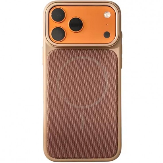 Чохол PC Textile Hybrid with Magnetic Fit для Apple iPhone 17 Pro (6.3") Desert Gold