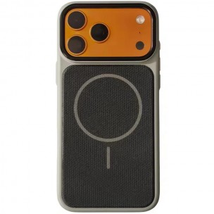 Чохол PC Textile Hybrid with Magnetic Fit для Apple iPhone 17 Pro (6.3") Grey / Black