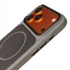 Чехол PC Textile Hybrid with Magnetic Fit для Apple iPhone 17 Pro (6.3") Grey / Black