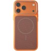 Чехол PC Textile Hybrid with Magnetic Fit для Apple iPhone 17 Pro (6.3") Orange / Brown