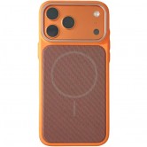 Чехол для iPhone 18 Pro / iPhone 17 Pro PC Textile Hybrid with Magnetic Fit (6.3") Orange / Brown Чехол для iPhone 18 Pro / iPhone 17 Pro PC Textile Hybrid with Magnetic Fit (6.3") Orange / Brown