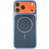 Чехол для iPhone 18 Pro / iPhone 17 Pro PC Textile Hybrid with Magnetic Fit (6.3") Blue