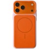 Чохол PC Textile Hybrid with Magnetic Fit для Apple iPhone 17 Pro (6.3") Pink / Orange