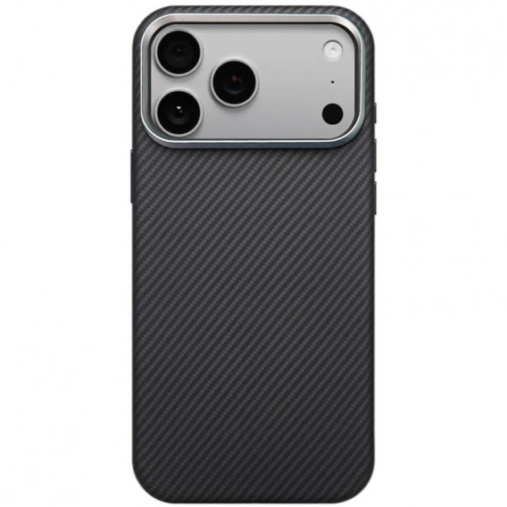 Чохол PC Carbon Protection Slim with MagSafe для Apple iPhone 17 Pro (6.3") Black Чохол PC Carbon Protection Slim with MagSafe для Apple iPhone 17 Pro (6.3") Black