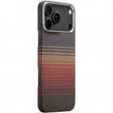 Чехол для iPhone 18 Pro / iPhone 17 Pro PC Carbon Protection Slim with MagSafe (6.3") Red