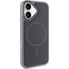 Чохол PC Textile Hybrid with Magnetic Fit для Apple iPhone 17 (6.3") Grey / Black
