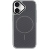 Чохол PC Textile Hybrid with Magnetic Fit для Apple iPhone 17 (6.3") Grey / Black