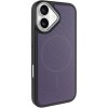 Чохол PC Textile Hybrid with Magnetic Fit для Apple iPhone 17 (6.3") Black / Purple