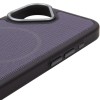 Чохол PC Textile Hybrid with Magnetic Fit для Apple iPhone 17 (6.3") Black / Purple