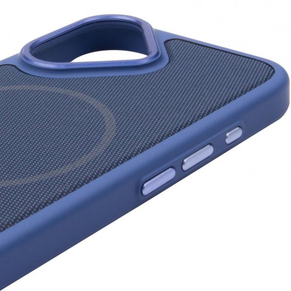 Чохол PC Textile Hybrid with Magnetic Fit для Apple iPhone 17 (6.3") Blue Чохол PC Textile Hybrid with Magnetic Fit для Apple iPhone 17 (6.3") Blue
