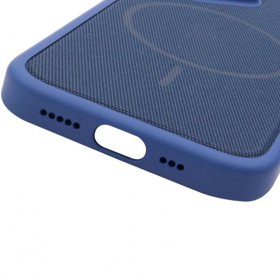 Чохол PC Textile Hybrid with Magnetic Fit для Apple iPhone 17 (6.3") Blue Чохол PC Textile Hybrid with Magnetic Fit для Apple iPhone 17 (6.3") Blue