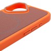 Чохол PC Textile Hybrid with Magnetic Fit для Apple iPhone 17 (6.3") Orange / Brown